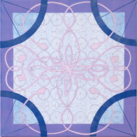 『あの風景が聴こえる』<br />53×53cm アクリル キャンパス 2012
