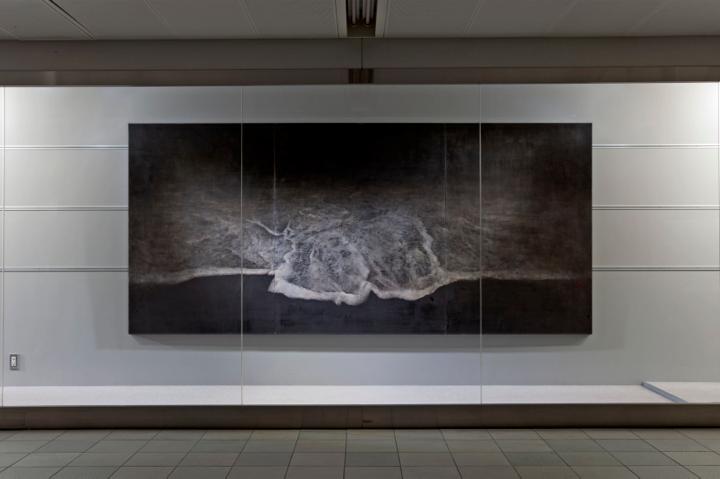 Hsu, Fan-Hsuan | LUNA SEA III, 2012, 3863×1303mm, Panel, Ink, Natural Minetal Pigment