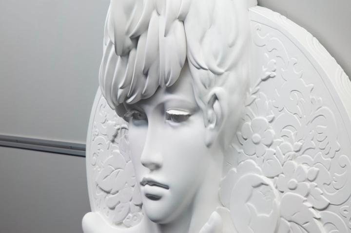 Fukiko Yoshida | Thorn prince 2012 760×860×190mm Styrofoam, stone powder clay, surfacer