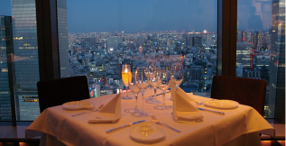 Restaurant with a view of Tokyo Station