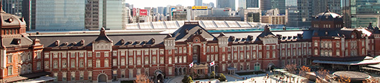 Spot with a view of Tokyo Station