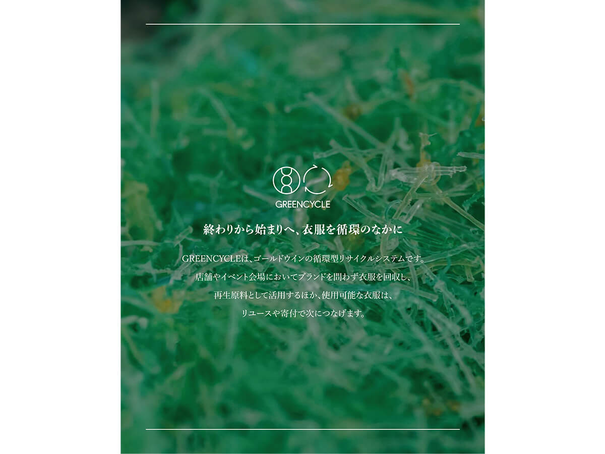 THE NORTH FACE 丸の内　1.使用後回収する商品（リユース or リサイクル）