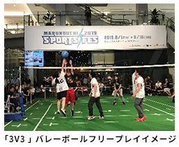 バレーボールフリープレイイメージ